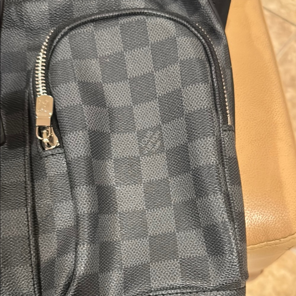 Brand New Black Checkered Backpack - Picture 8 of 12
